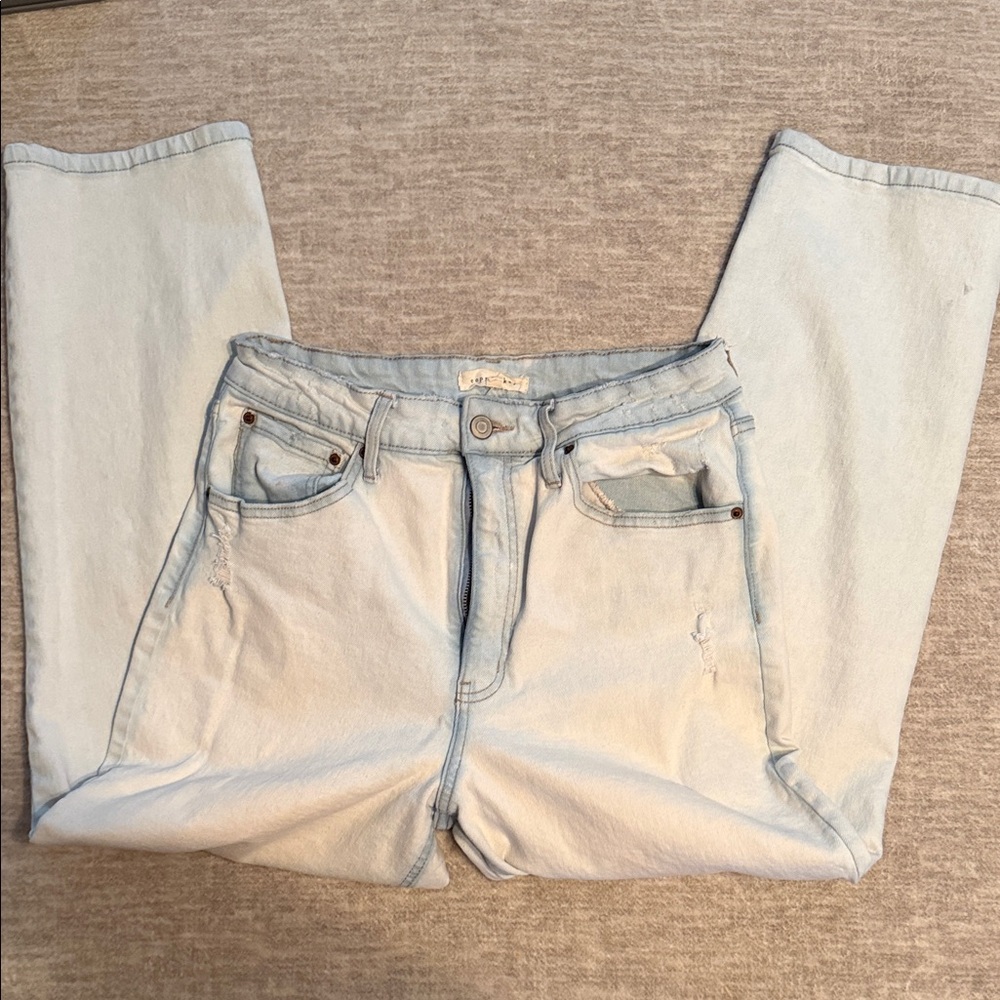 Light Wash High-Rise Jeans